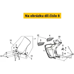 SYM Luggage Hook Bk-001u 81132-HY1-000-KA
