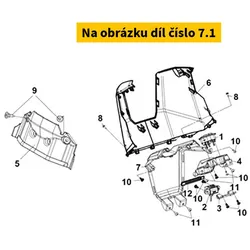 SYM Inner Cover Garni 81132-LX1-000-OC