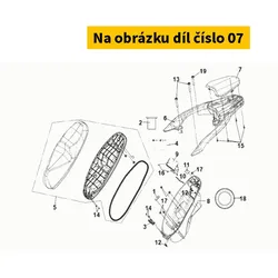 SYM Rr Carrier Cover 81201-XRE-000