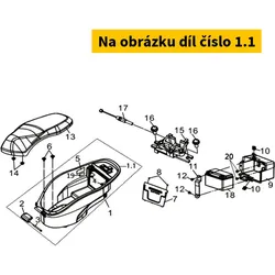 SYM Luggage Box Bk-001u 81250-XLC-000