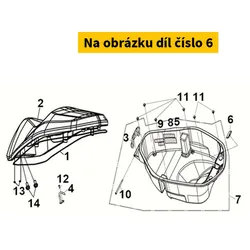 SYM Luggage Box Cap. 81251-LH1-000