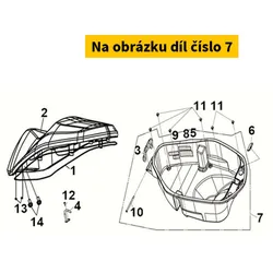 SYM Luggage Box Assy Bk-001u 8125A-LH1-000-KA