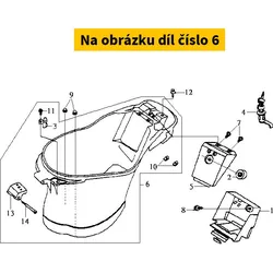 SYM Luggage Box Assy.Gy-013u 8125A-T5C-000