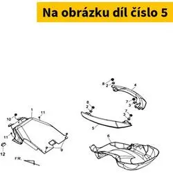 SYM Left Rear Grip Grey (Gy-517s) 81320-L4A-000-IP