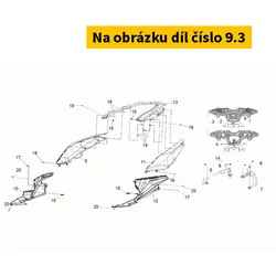 SYM R. Body Cover Assy. (BU-2747U) 83500-LM1-000-UH