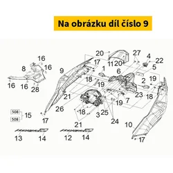 SYM R Body Cover (BK-001UL-C) 83500-TL1-000-JF