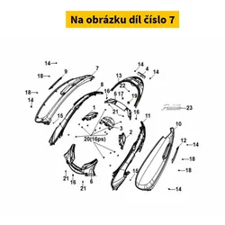 SYM R. Body Cover A (Gy-430c) 83500-XVA-000-AN