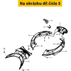 SYM R Body Cover Assy. (Bk-5395s-D) 8350G-HHR-000-JZ