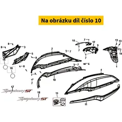 SYM R. Body Cover Garnish Matt Silver 83510-XPA-000-SC