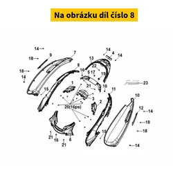 SYM R. Side Cover B (Gy-430c) 83510-XVA-000-AN
