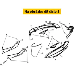 SYM R. Side Cover 83520-APA-000-AE