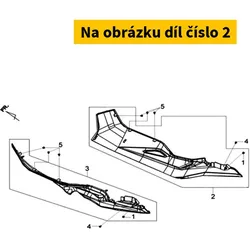 SYM R Side Cover  Wh-300p 83520-L4A-000-QU