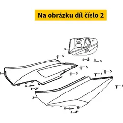 SYM Left Body Cover(Bu-289) 83600-AAA-000-BP