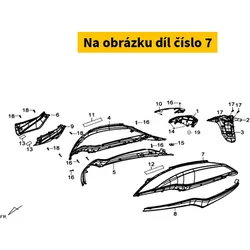 SYM Lh Body Cover Black (BK-001C) 83600-XPA-000-K