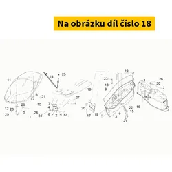 SYM Luggage Box Mat Gts/Joymax 83630-L3A-100