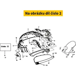 SYM Rr. Up. Center Cover (Bk-5560s) 83650-XFA-000-KG