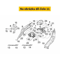 SYM Rr Center Cover Bk-001c 83750-TL1-000-KB