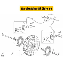 Piaggio Front brake caliper DERBI GP1 250 2006 (right) 861672