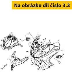 SYM L Fr. Under Spoiler Stripe Type2 87122-L4U-000-T2