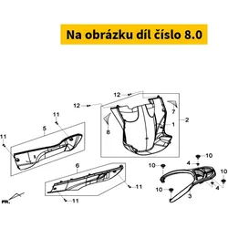 SYM L. Fr. Under Spoiler Stripe Type2 87122-LCD-000-T2