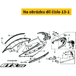SYM L+R Body Cover Stripe 87126-HNA-000