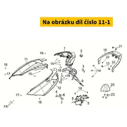 SYM R. Body Cover Emblem Type1 87126-LWB-000
