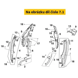 SYM Body Cover Emblem 87126-LX1-000