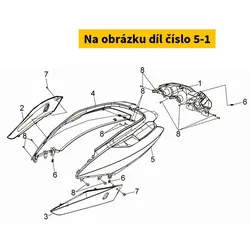 SYM Body Cover Emblem Type 2 87127-LGA-000-T2