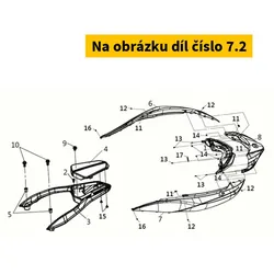 SYM Body Cover Emblem (300) Mrcr3-@+R-100c 87127-LH1-000