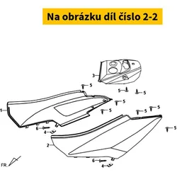 SYM L.Body Cover Stripe A 87128-AWD-000