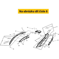 SYM R. Body Cover Emblem(Z)Mrcr2-@+Bk 87128-L9M-000