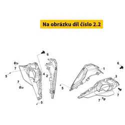 SYM Side  Cov Stripe B 87133-LX1-000