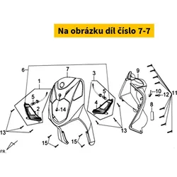 SYM Fr.Cover R.Stripe C 87135-ABF-000