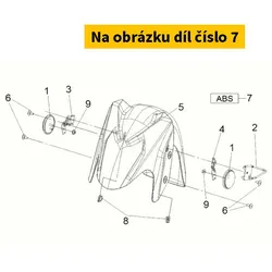 SYM Abs Mark (70*15mm Al) 87141-F93-010