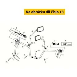 SYM Rearview mirror right SYM Maxsym 400 2011-2016 Chrome 88110-L4A-002