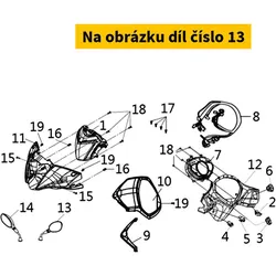 SYM Rearview mirror right SYM HD 300I 2019-2020 Matt Dark Grey (GY-7450 88110-L4A-900-IL