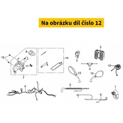 SYM Rearview mirror right SYM Citycom 125-300 2008-2009 Black 88110-LEA-900