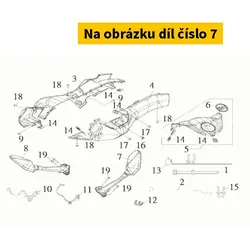 SYM Rearview mirror right SYM Maxsym TL 500-508I 2019-2021 88110-TL1-000