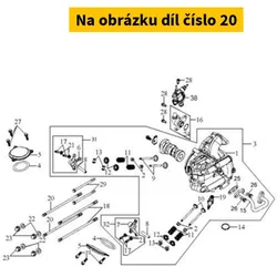 SYM Cylinder Stud Bolt 90032-H9A-000