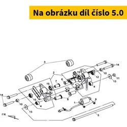 SYM Engine Hanger Axle 90105-L4A-000