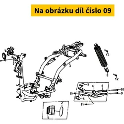 SYM Seat Hinge Pin 90105-V02-000