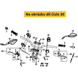SYM Screw handle lever pivot 90115-AWU-000