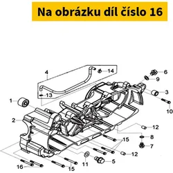SYM Sh. Flange Bolt 6x70mm 96001-06070-00