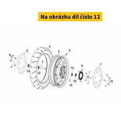 SYM Radial Ball Bearing 6003uu 96150-60033-10