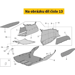 Piaggio Tunnel Cover, Grey AP8149224