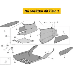 Piaggio Rh Floor Panel, Grey AP8149259