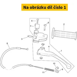 Piaggio Lh Rear Brake Control AP8218136
