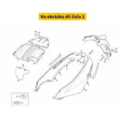 Derbi Lh Rear Fairing. Blue AP8268926