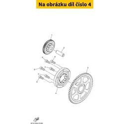 Yamaha Starter clutch YAMAHA X-Max 300 4T E5 2021-2024 B5XE55900000