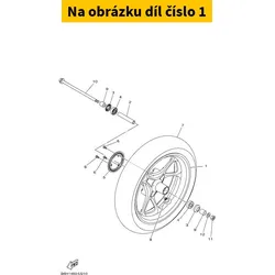 Yamaha Cast Wheel, Front B6HF516800P4